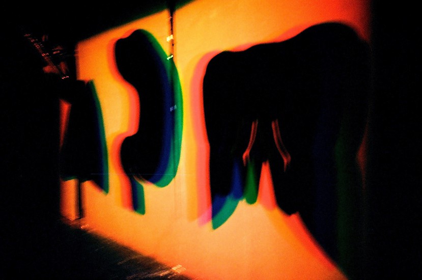 Exposure-red,blue,green | screen printing | RGB lighting